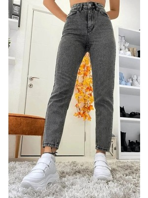 İlkimay.com Boyfriend Kot Pantolon 1446 - Gri