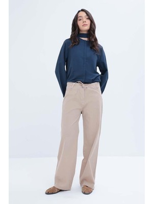 Allday Geniş Paça Gabardin Pantolon S77117A0