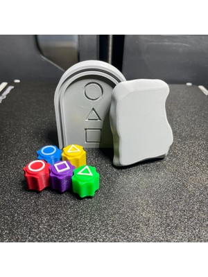 Squid Game Taş Devirme Oyunu ve 5 Taş Oyunu Bir Arada ve Taşlı Model