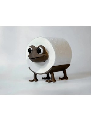 Kurbağa Tuvalet Kâğıdı Tutucu Banyo Dekoru Sevimli Tuvalet Kağıtlığı