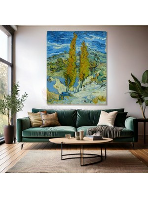 Van Gogh Kanvas Tablo Kanvas Duvar Tablosu Yağlı Boya Görünümlü Empresyonizm Sanat Akımı Tablo