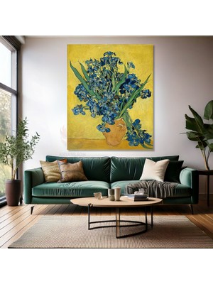 Van Gogh Kanvas Tablo Kanvas Duvar Tablosu Empresyonizm Tablo Irises