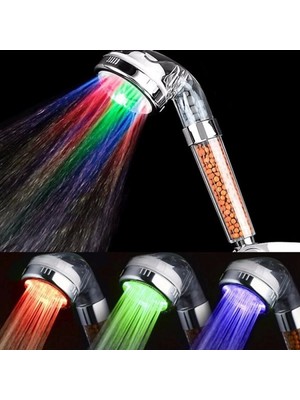 LED Işıklı Su Tasarruflu Banyo Duş Başlığı (4887)