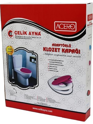 Acero Çocuk Adaptörlü Klozet Kapak (4887)