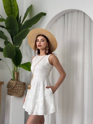Mira Cotton Vess Cep Detaylı Elbise