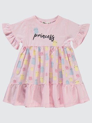 Civil Girls Kız Çocuk Elbise 2-5 Yaş Pembe