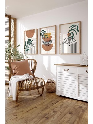 3 Parça Çerçeve Görünümlü Mdf Tablo Seti - ARTSYCLLCT33-2030