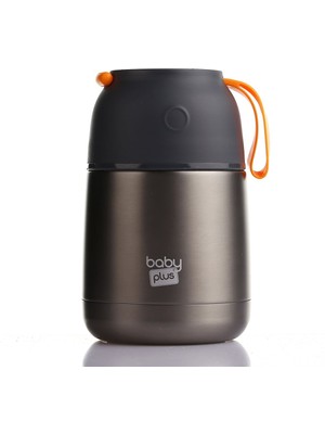 Baby Plus Vakumlu Çift Taraflı 450 ml Bebek Mama Saklama Termosu Paslanmaz Çelik Özellikli