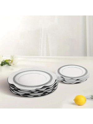 12'li Tencere Tava ve Tabak Arası Keçe Yuvarlak Beyaz 26 x 26CM