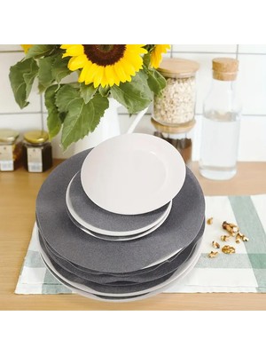 12'li Tencere Tava ve Tabak Arası Keçe Yuvarlak Gri 12 x 12CM