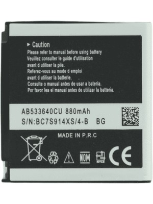 Demax Samsung S3600 Güçlendirilmiş Batarya AB533640CU