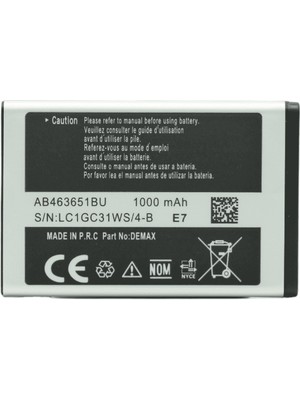 Demax Samsung L700 Güçlendirilmiş Batarya AB463651BU