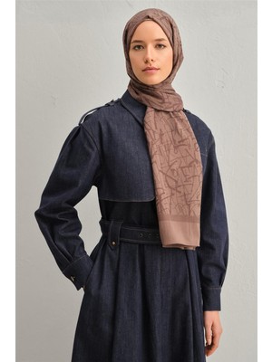 Armine Tensel İpek Kaligrafi Desen Şal 32105
