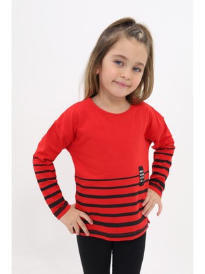 Toontoy Kız Çocuk Baskılı Tişört