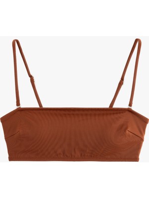 Koton Çıkarılabilir Askılı Astarlı Straplez Bikini Üstü