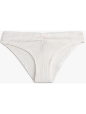 Koton Pamuklu Drape Detaylı Fitilli Brazilian Külot