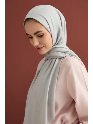 İmannoor 3002 Zincir Kare Pamuk İpek Şal 70x210