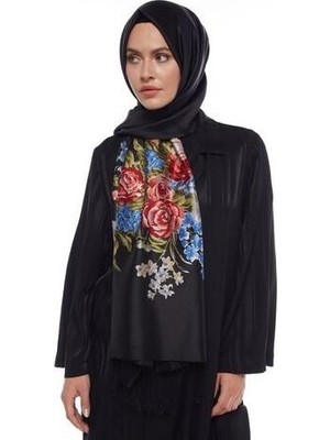 İpekevi 2677 Saray Bahçesi Desenli Ipek Şal