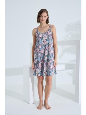 Etoile Bambu Soft Kumaş Ip Askılı Elbise 72095