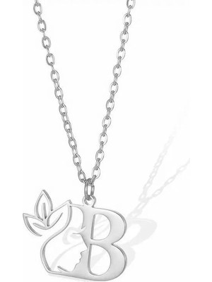 TabiTela 925 Ayar gümüş kolye Harf B   SM2674