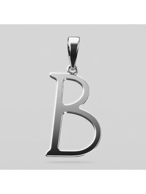 TabiTela 925 Ayar gümüş kolye Harf B   SM2699