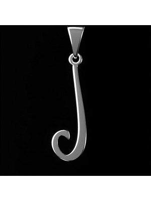 TabiTela 925 Ayar gümüş kolye Harf J   SM2784