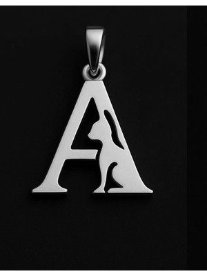 TabiTela 925 Ayar gümüş kolye Harf A   SM2599