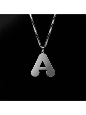 TabiTela 925 Ayar gümüş kolye Harf A   SM2617