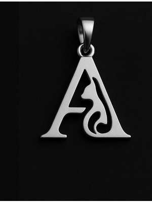 TabiTela 925 Ayar gümüş kolye Harf A   SM2602
