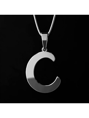 TabiTela 925 Ayar gümüş kolye Harf C   SM2858