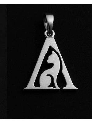 TabiTela 925 Ayar gümüş kolye Harf A   SM2600
