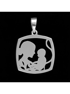 TabiTela 925 Ayar gümüş kolye Anne ve Bebek   SM2591