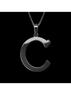 TabiTela 925 Ayar gümüş kolye Harf C   SM2854