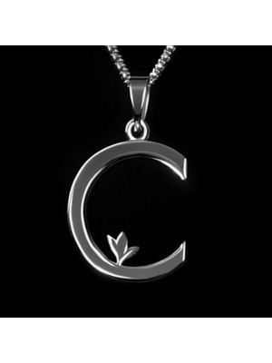 TabiTela 925 Ayar gümüş kolye Harf C   SM2866