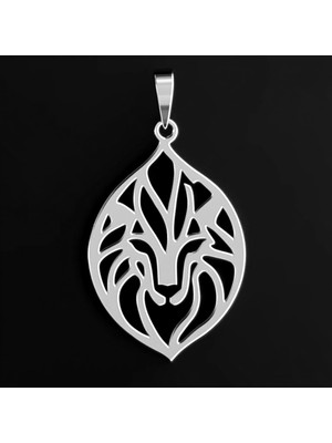 TabiTela 925 Ayar gümüş kolye Aslan   SM3134