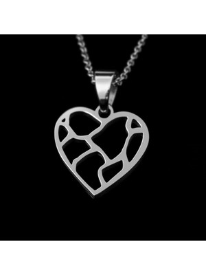 TabiTela 925 Ayar gümüş kolye kalp SM1979