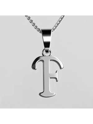 TabiTela 925 Ayar gümüş kolye Harf F   SM2896
