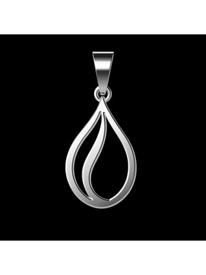 TabiTela 925 Ayar gümüş kolye ateş   SM3504