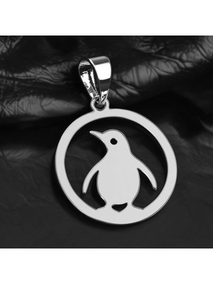 TabiTela 925 Ayar gümüş kolye penguen   SM2912
