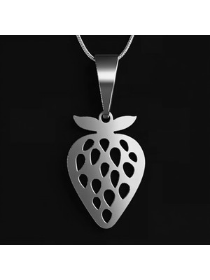 TabiTela 925 Ayar gümüş kolye çilek SM2512