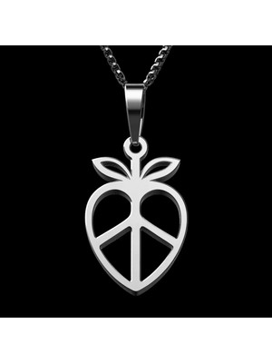 TabiTela 925 Ayar gümüş kolye çilek SM2488