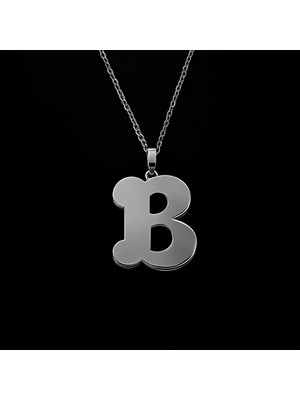 TabiTela 925 Ayar gümüş kolye Harf B   SM2711