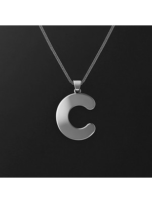 TabiTela 925 Ayar gümüş kolye Harf C   SM2871