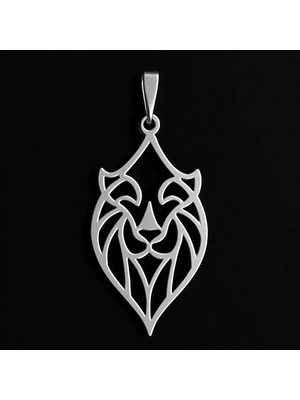 TabiTela 925 Ayar gümüş kolye Aslan   SM3135