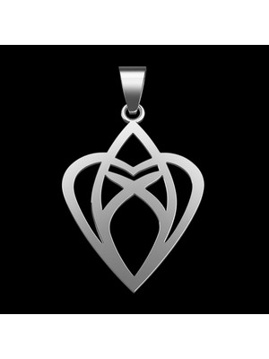 TabiTela 925 Ayar gümüş kolye kalp SM3610