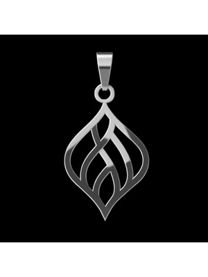 TabiTela 925 Ayar gümüş kolye ateş   SM3508