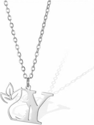 TabiTela 925 Ayar gümüş kolye Harf Y   SM3086