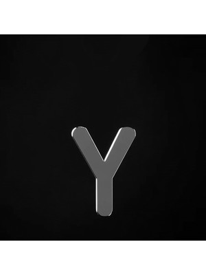 TabiTela 925 Ayar gümüş kolye Harf Y   SM3215