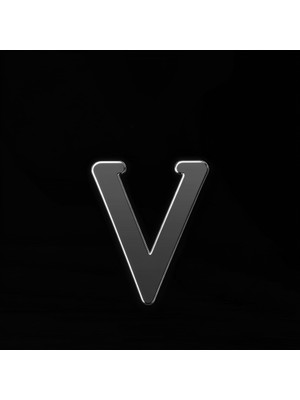 TabiTela 925 Ayar gümüş kolye Harf V   SM3105