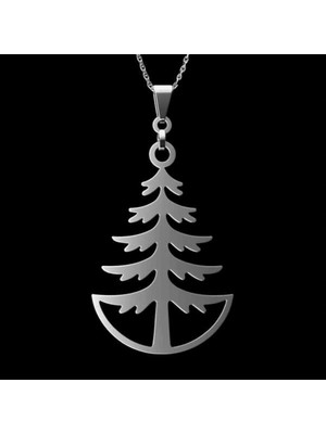 TabiTela 925 Ayar gümüş kolye yılbaşı Ağacı ya Noel Ağacı SM1500